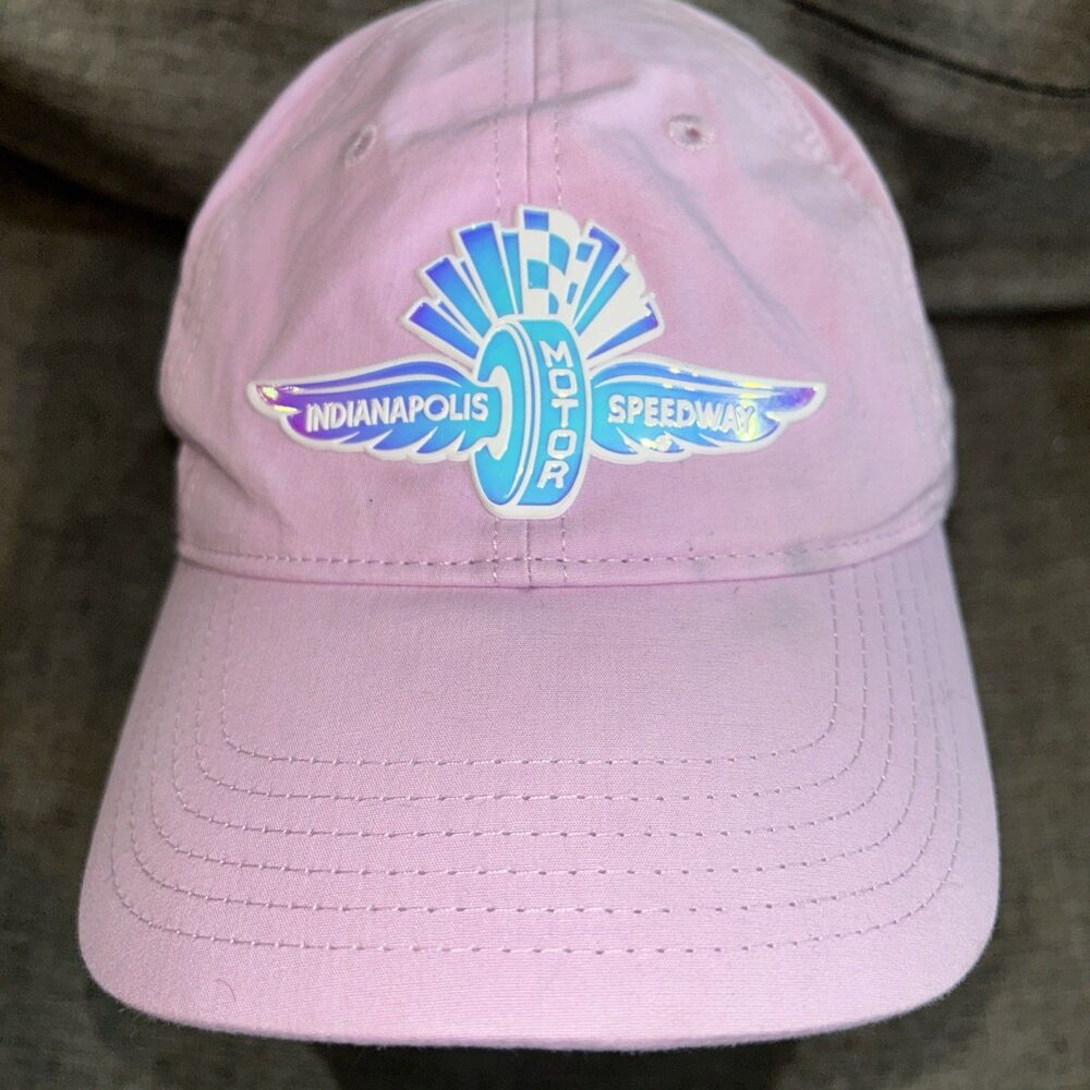 Indianapolis Motor Speedway Strapback Hat Cap pink racing vintage